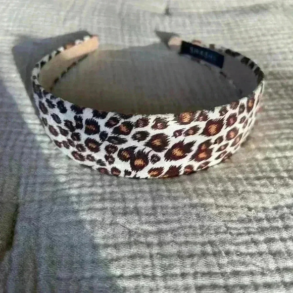 Shashi Leopard Print 1.5” Wide Headband | Hair Accessories | Purple Violet Brown - Picture 4 of 7